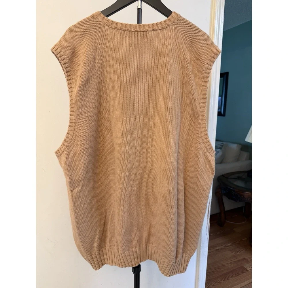 Vintage Polo Ralph Lauren Sweater Vest Mens 3XLT Cotton Pony Preppy